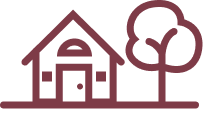 House with tree icon
